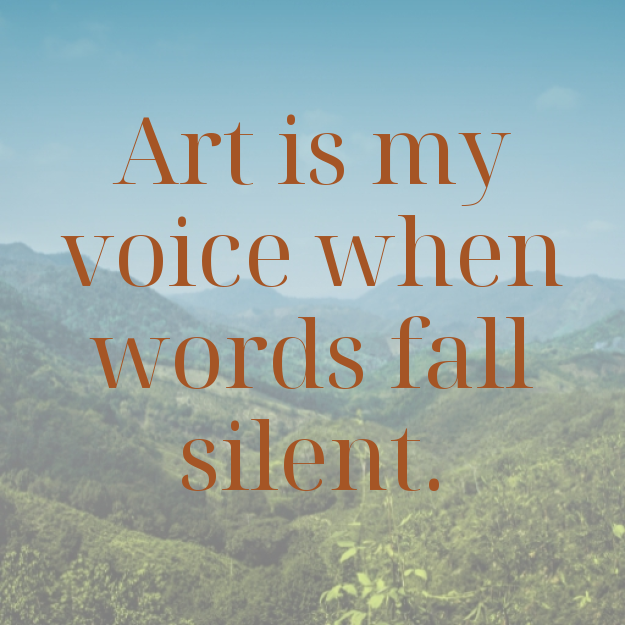182+ Top Artistic Captions For Instagram Art is my voice when words fall silent.